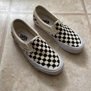 Vans Checkerboard Slip On Shoes